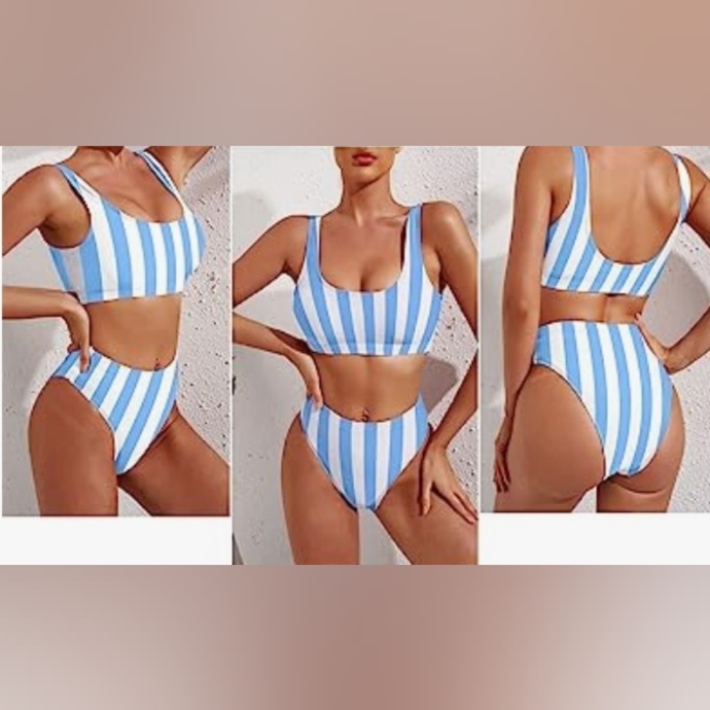 Two piece hie waist swimsuite